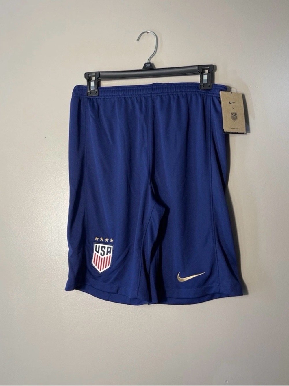 Nike Team USA Soccer Youth Away Stadium Performance Shorts Navy Size YXL New